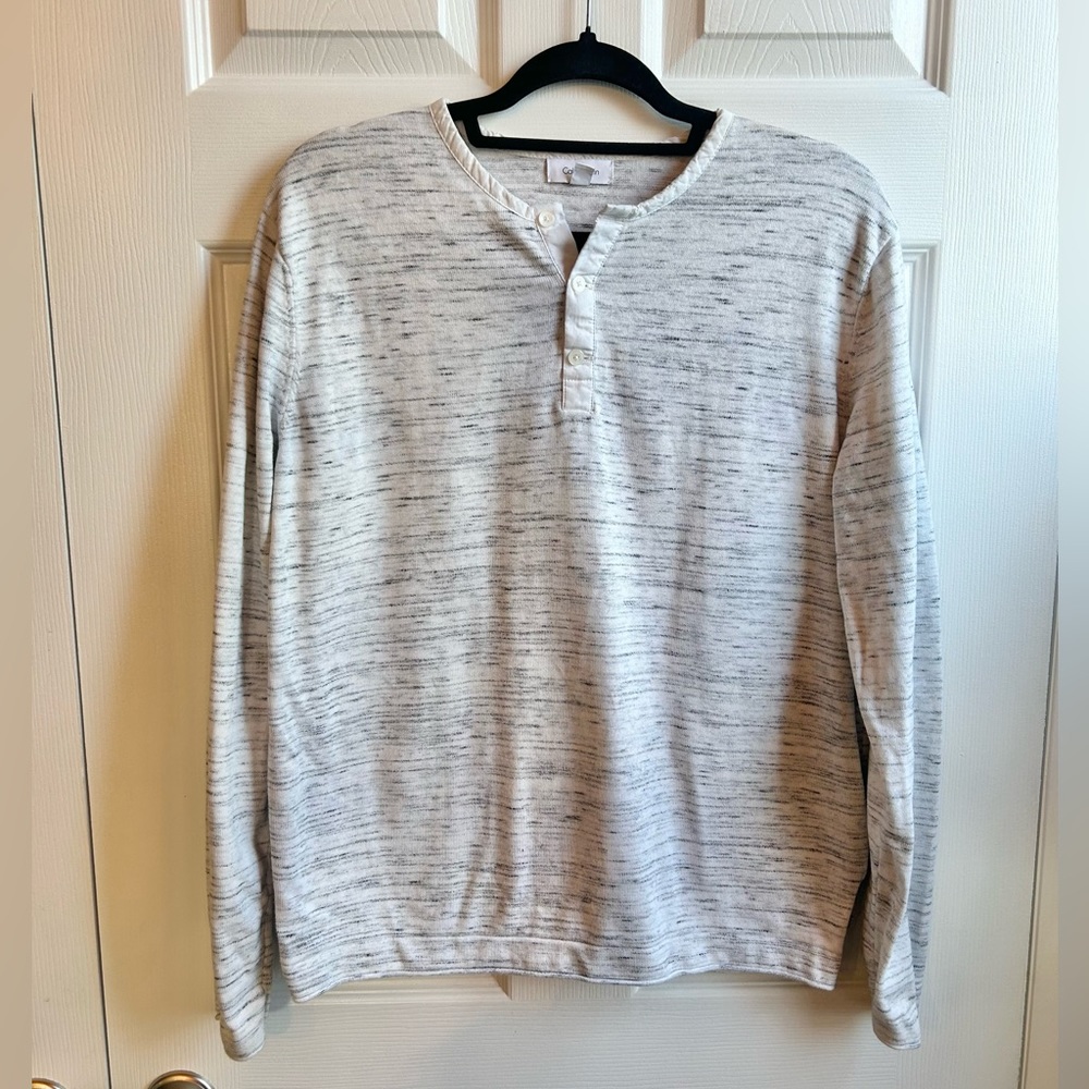 Heathered white/grey mens shirt - Calvin Klein - size XL